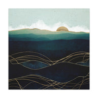 Indigo Waters Matte Canvas, Stretched, No Frame
