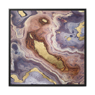 Mauve Agate - Matte Canvas, Framed (Multi-color)