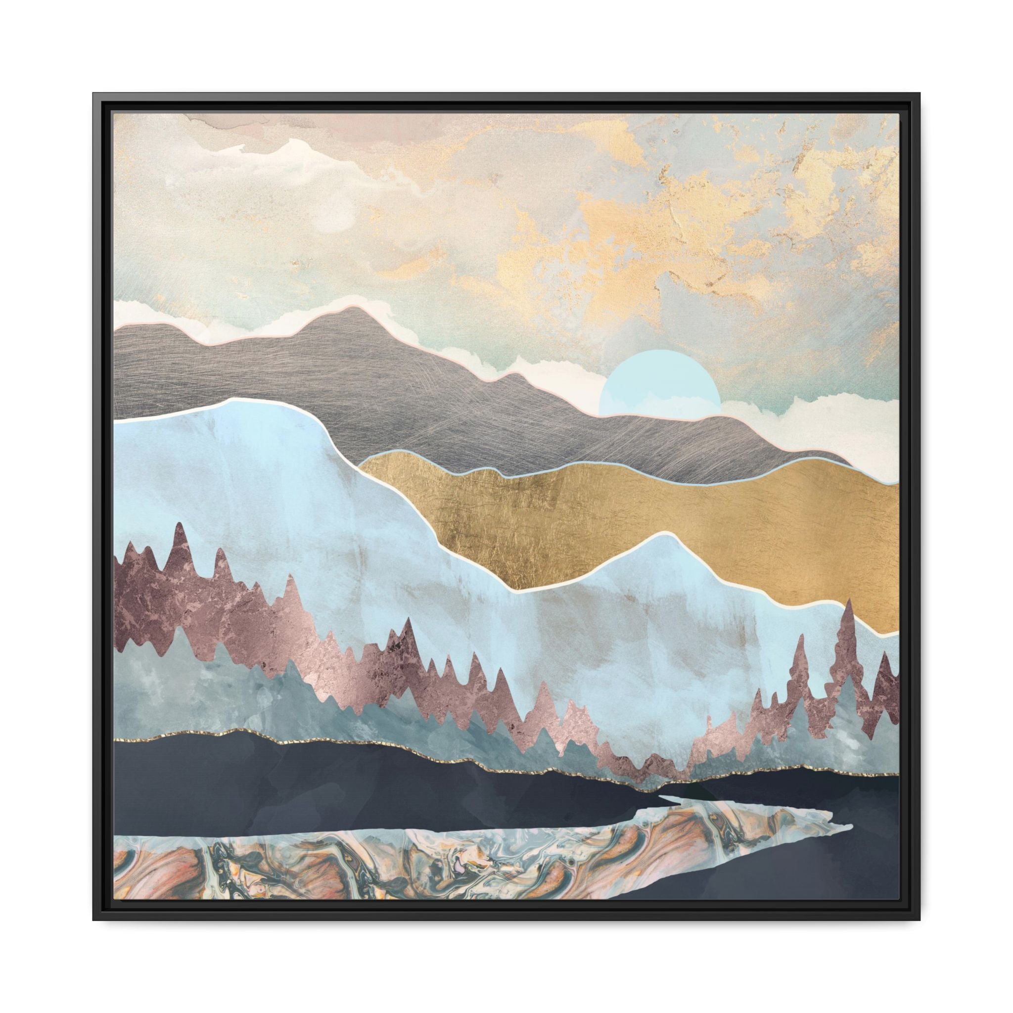 Winter Light - Matte Canvas, Framed (Multi-color)