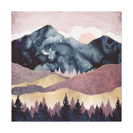 Mauve Vista Matte Canvas, Stretched, No Frame