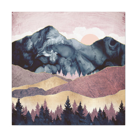 Mauve Vista Matte Canvas, Stretched, No Frame