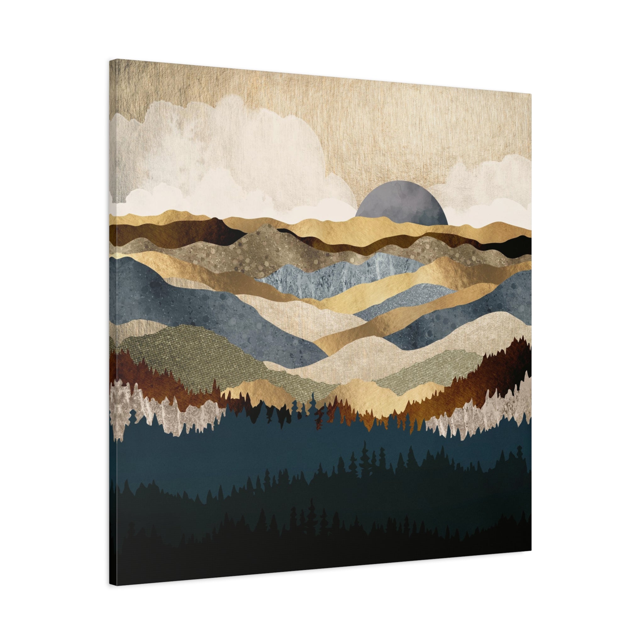Golden Vista Matte Canvas, Stretched, No Frame
