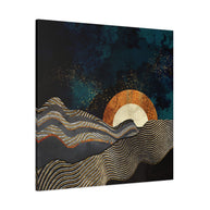 Gold and Silver Fields Matte Canvas, Stretched, No Frame