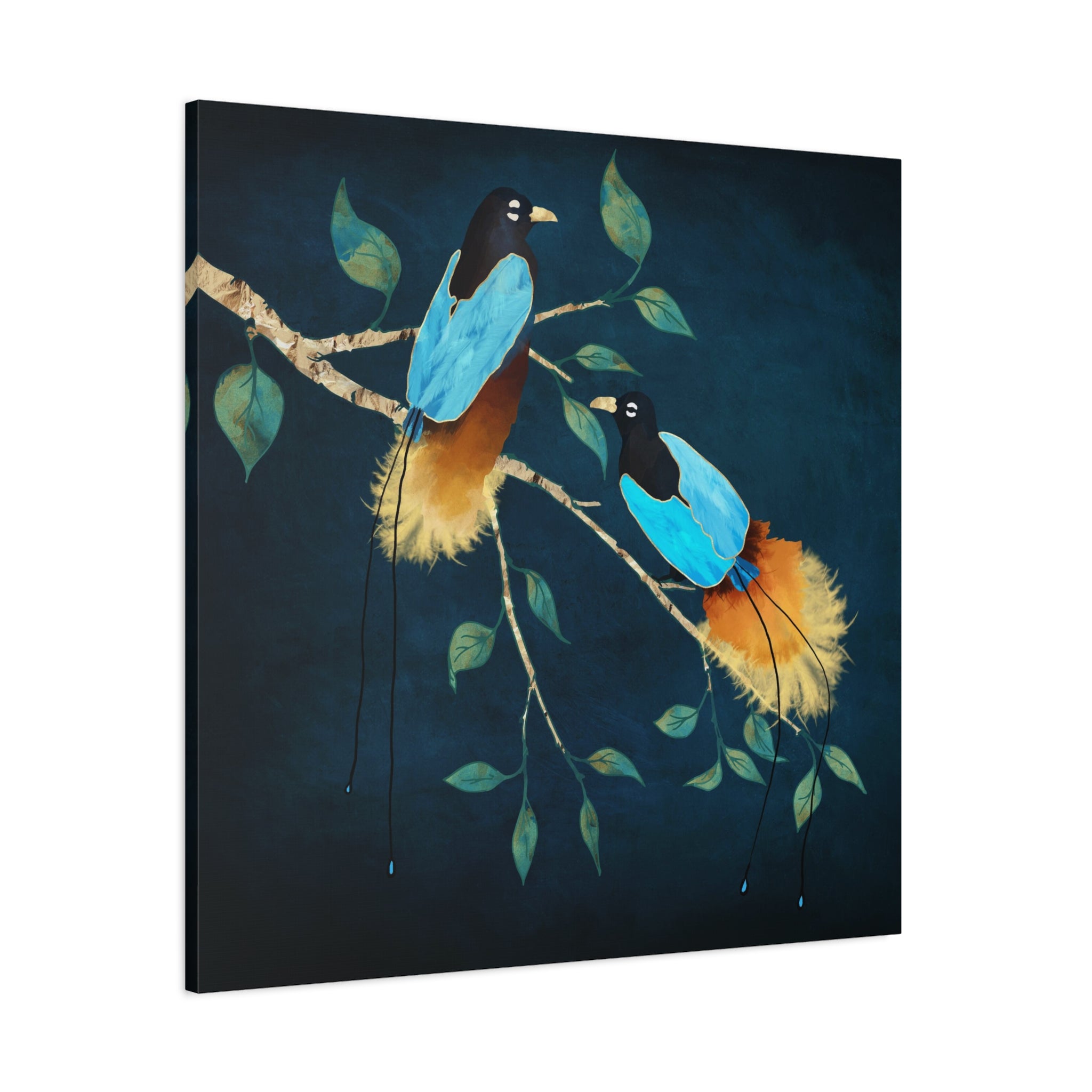 Birds of Paradise Matte Canvas, Stretched, No Frame