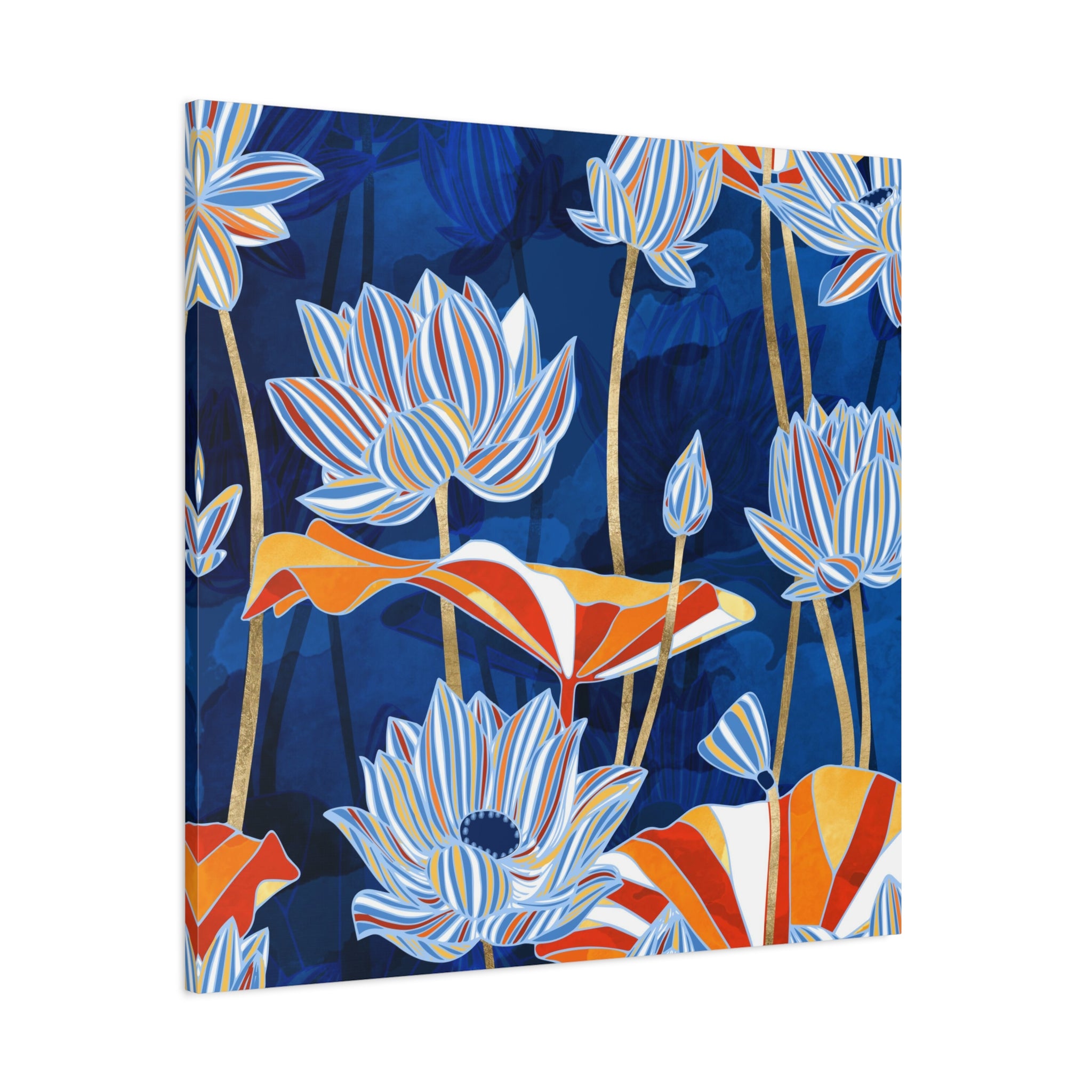 Bold Botanical Matte Canvas, Stretched, No Frame