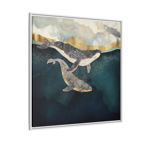 Bond II - Matte Canvas, Framed (Multi-color)