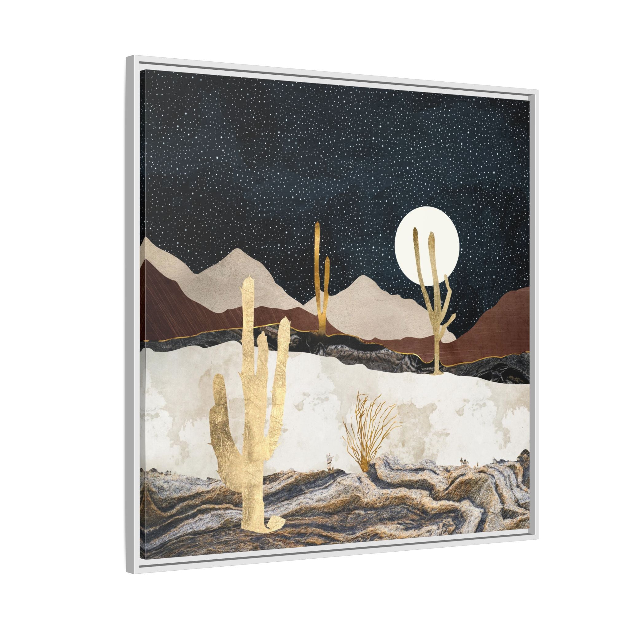Desert View - Matte Canvas, Framed (Multi-color)