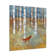 Autumn Fox Matte Canvas, Stretched, No Frame