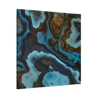 Blue Agate Matte Canvas, Stretched, No Frame