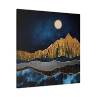 Midnight Desert Moon Matte Canvas, Stretched, No Frame