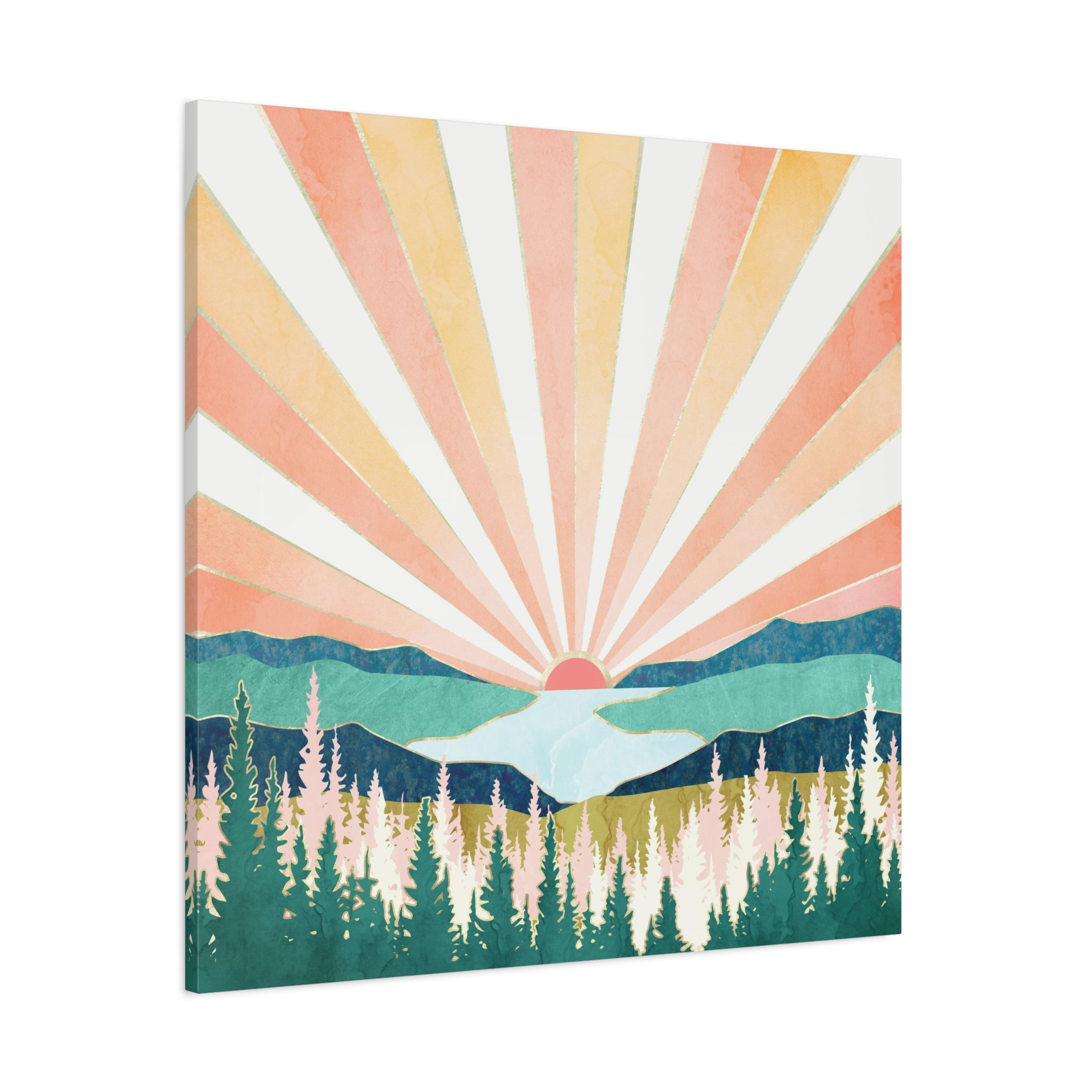 Summer Sunset Matte Canvas, Stretched, No Frame