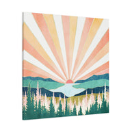 Summer Sunset Matte Canvas, Stretched, No Frame