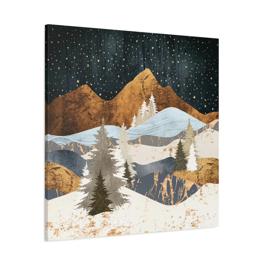 Winter Stars Matte Canvas, Stretched, No Frame
