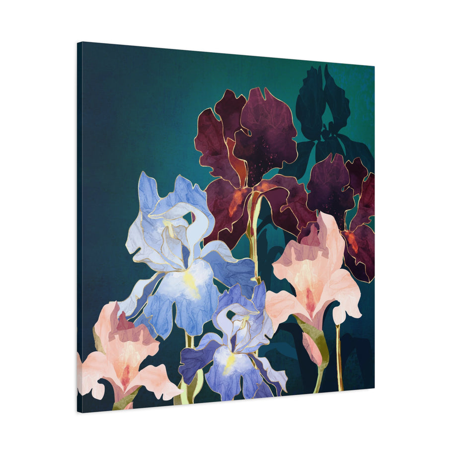Iris Abstract Matte Canvas, Stretched, No Frame