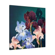 Iris Abstract Matte Canvas, Stretched, No Frame