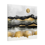 Golden Spring Moon Matte Canvas, Stretched, No Frame