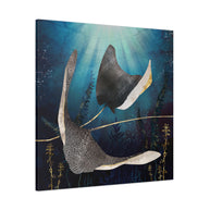 Metallic Stingray Matte Canvas, Stretched, No Frame