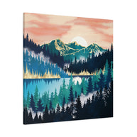 Lake Mist Matte Canvas, Stretched, No Frame