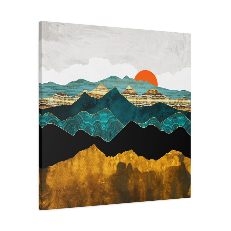 Turquoise Vista Matte Canvas, Stretched, No Frame