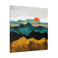 Turquoise Vista Matte Canvas, Stretched, No Frame