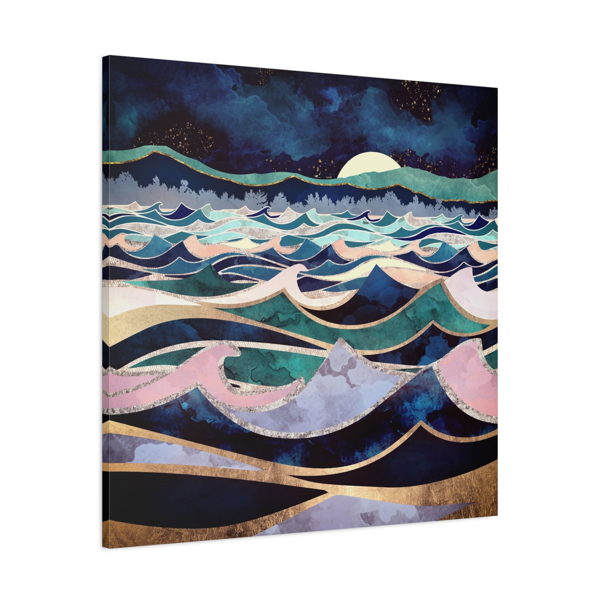 Moonlit Ocean Matte Canvas, Stretched, No Frame