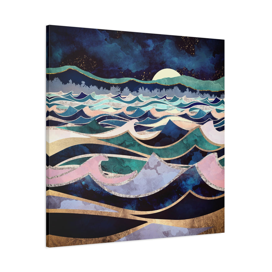 Moonlit Ocean Matte Canvas, Stretched, No Frame