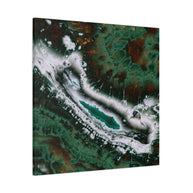 Emerald Agate Matte Canvas, Stretched, No Frame