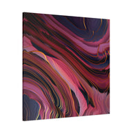 Plum Abstract Matte Canvas, Stretched, No Frame