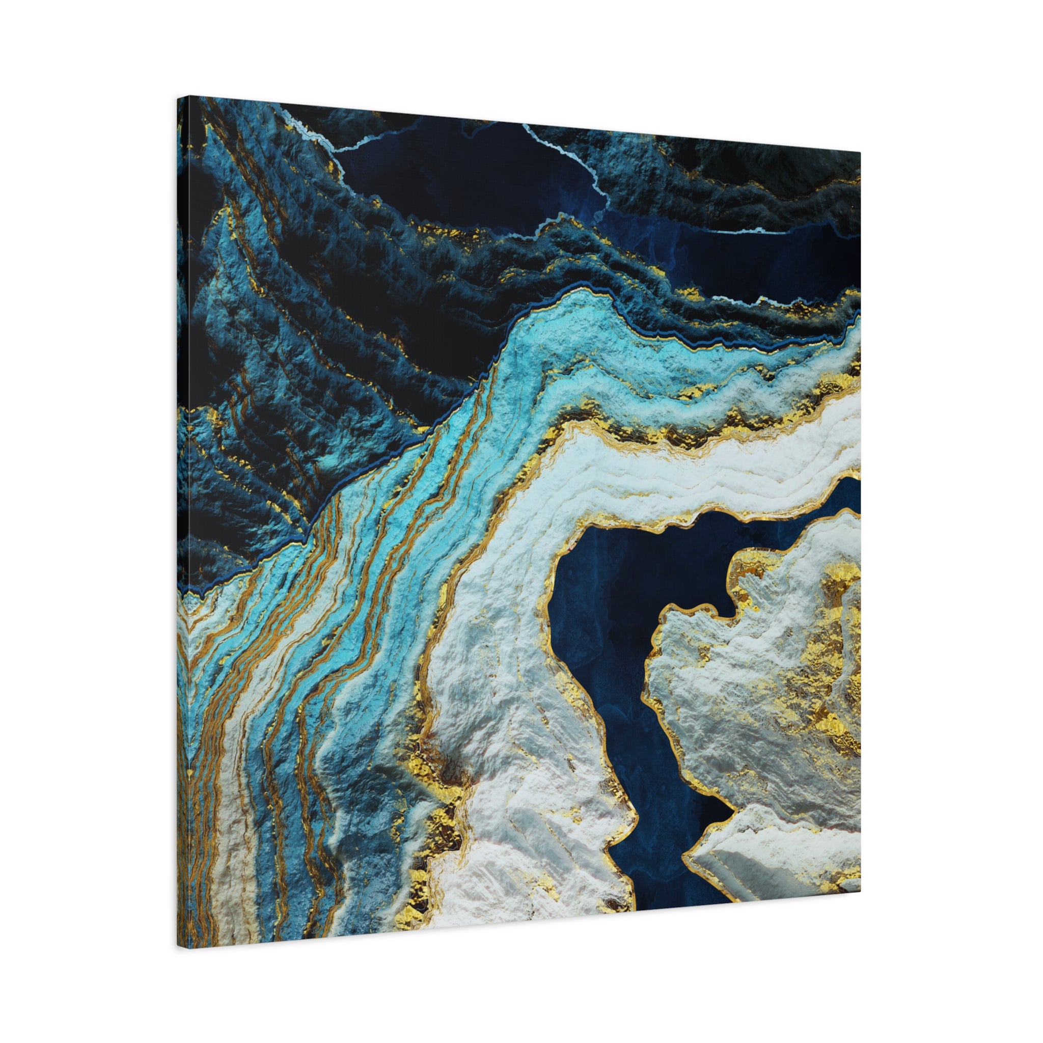 Aerial Ocean Abstract Matte Canvas, Stretched, No Frame