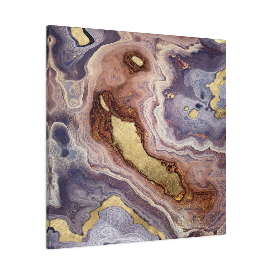 Mauve Agate Matte Canvas, Stretched, No Frame