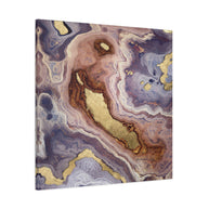 Mauve Agate Matte Canvas, Stretched, No Frame