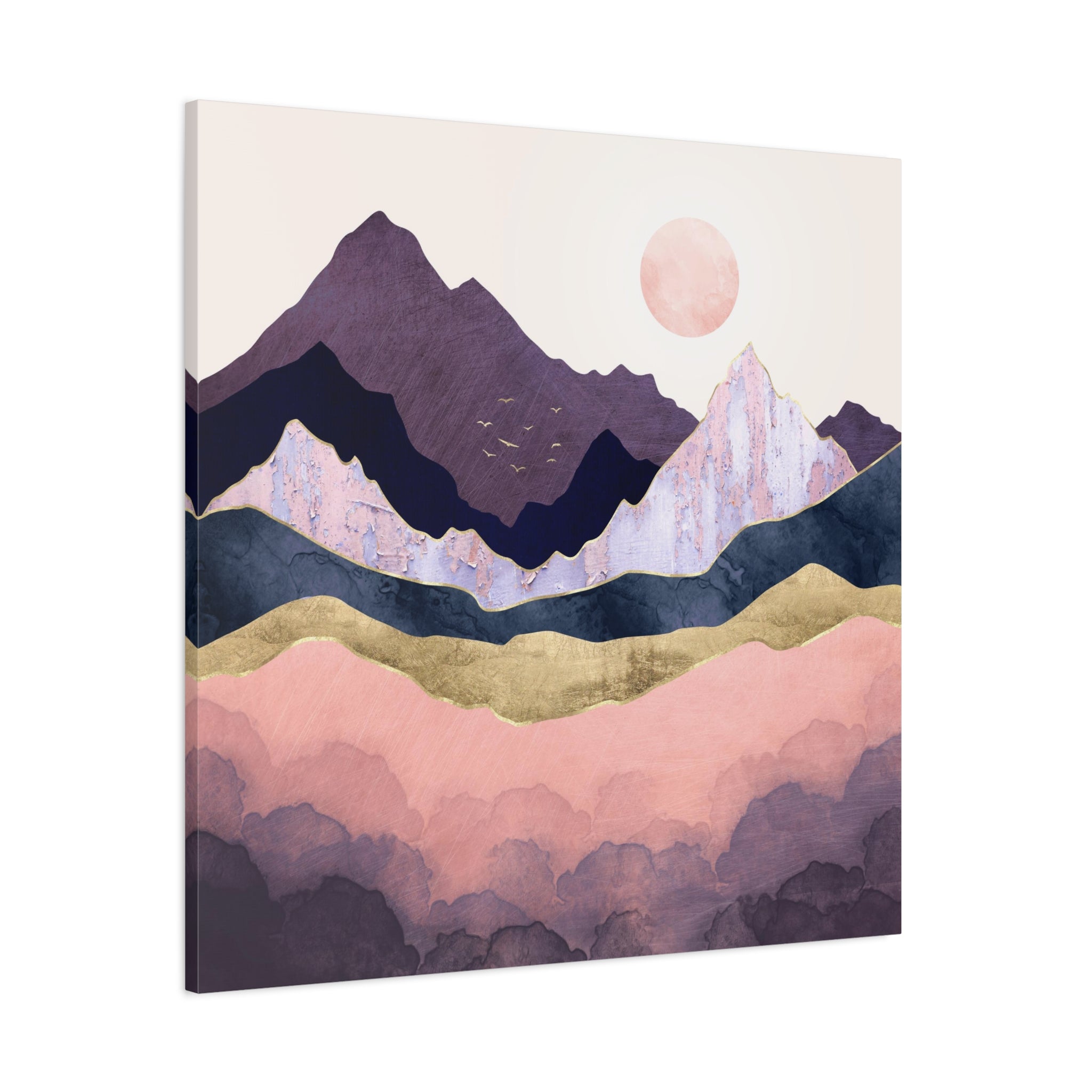 Mauve Mist Matte Canvas, Stretched, No Frame