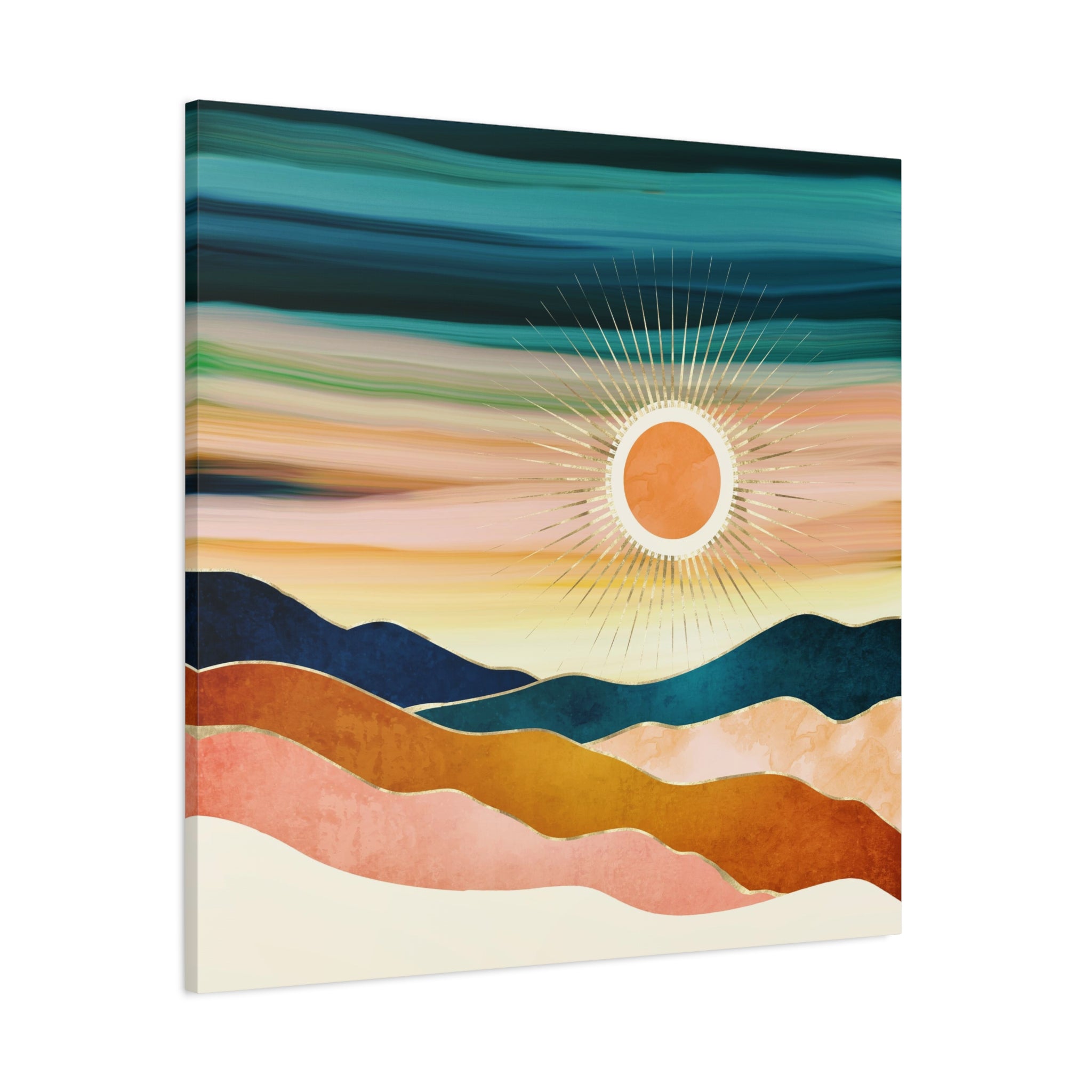 Jewel Dusk Matte Canvas, Stretched, No Frame