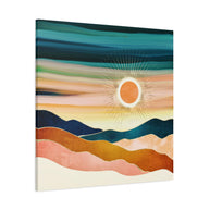 Jewel Dusk Matte Canvas, Stretched, No Frame