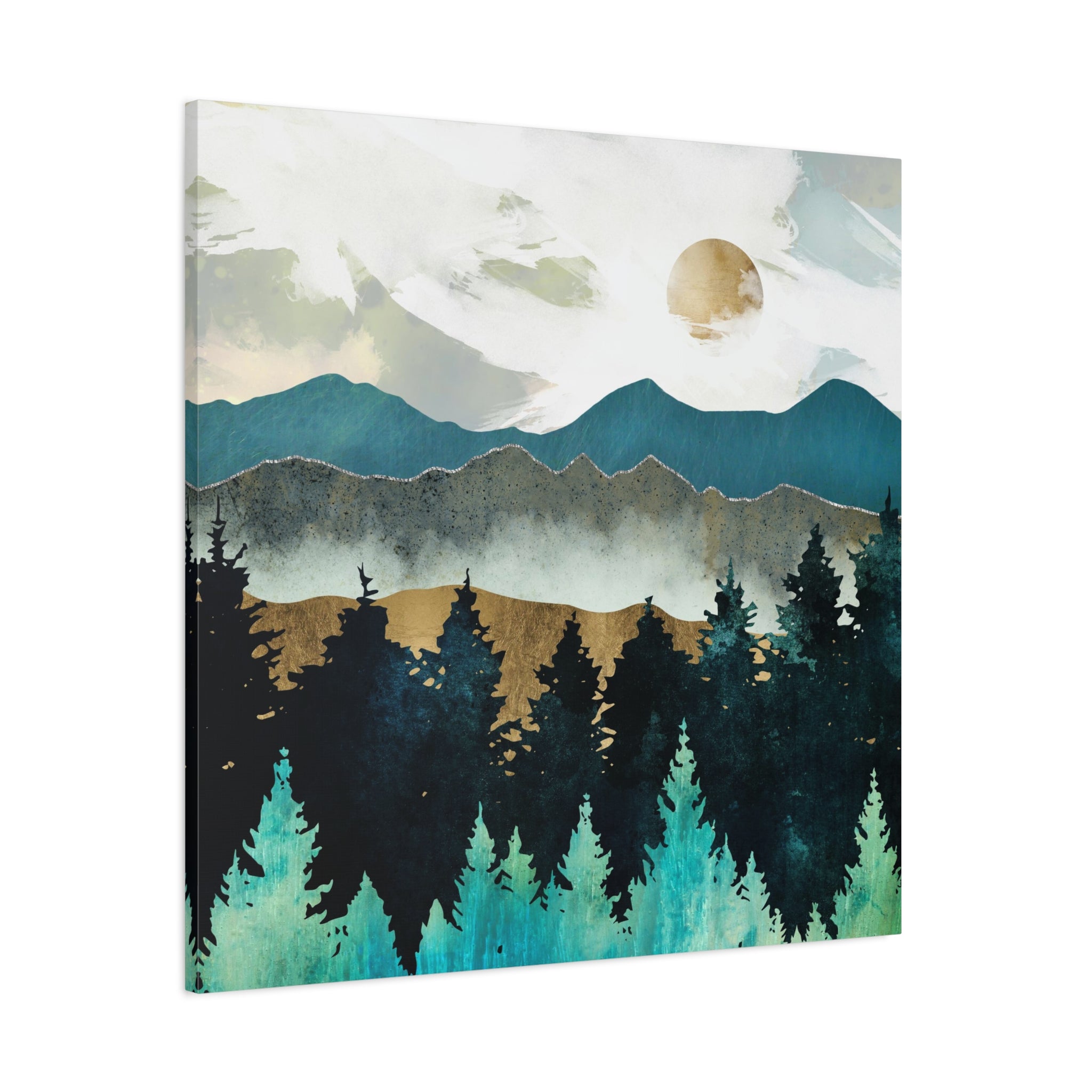 Forest Mist Matte Canvas, Stretched, No Frame