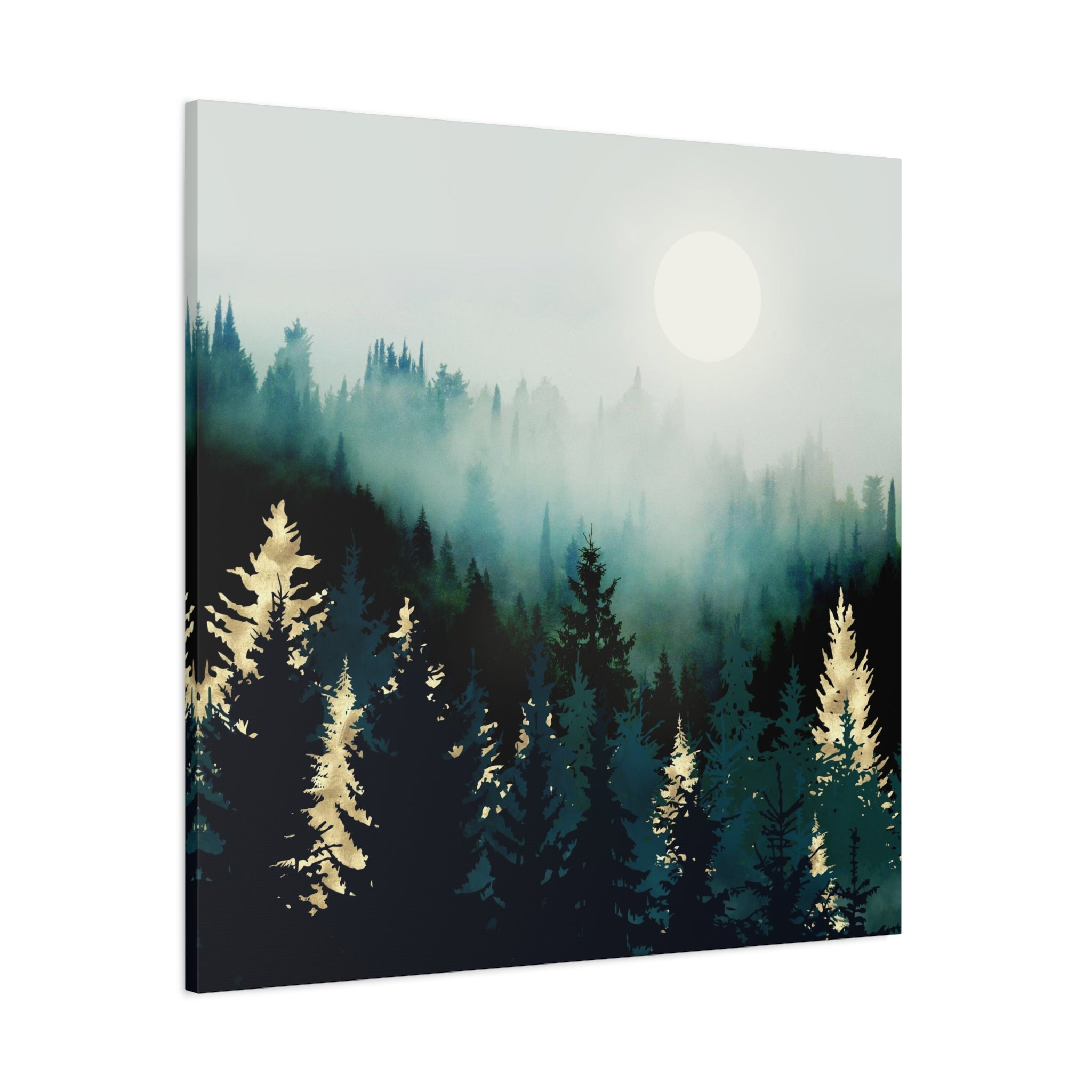 Forest Glow Matte Canvas, Stretched, No Frame
