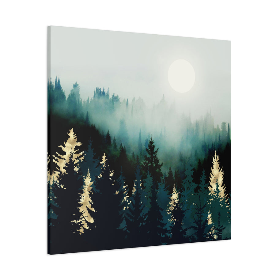 Forest Glow Matte Canvas, Stretched, No Frame