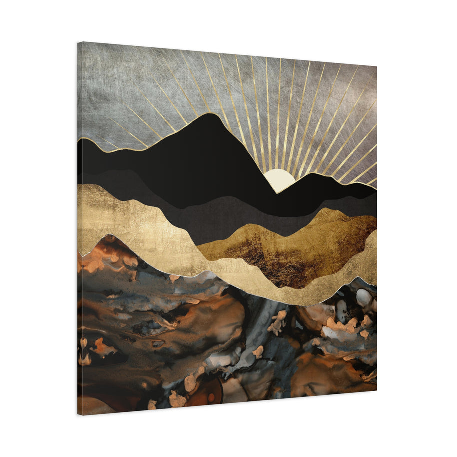 Copper and Gold Mountains Matte Canvas, Stretched, No Frame