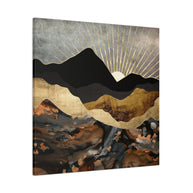 Copper and Gold Mountains Matte Canvas, Stretched, No Frame