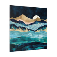 Midnight Ocean Matte Canvas, Stretched, No Frame