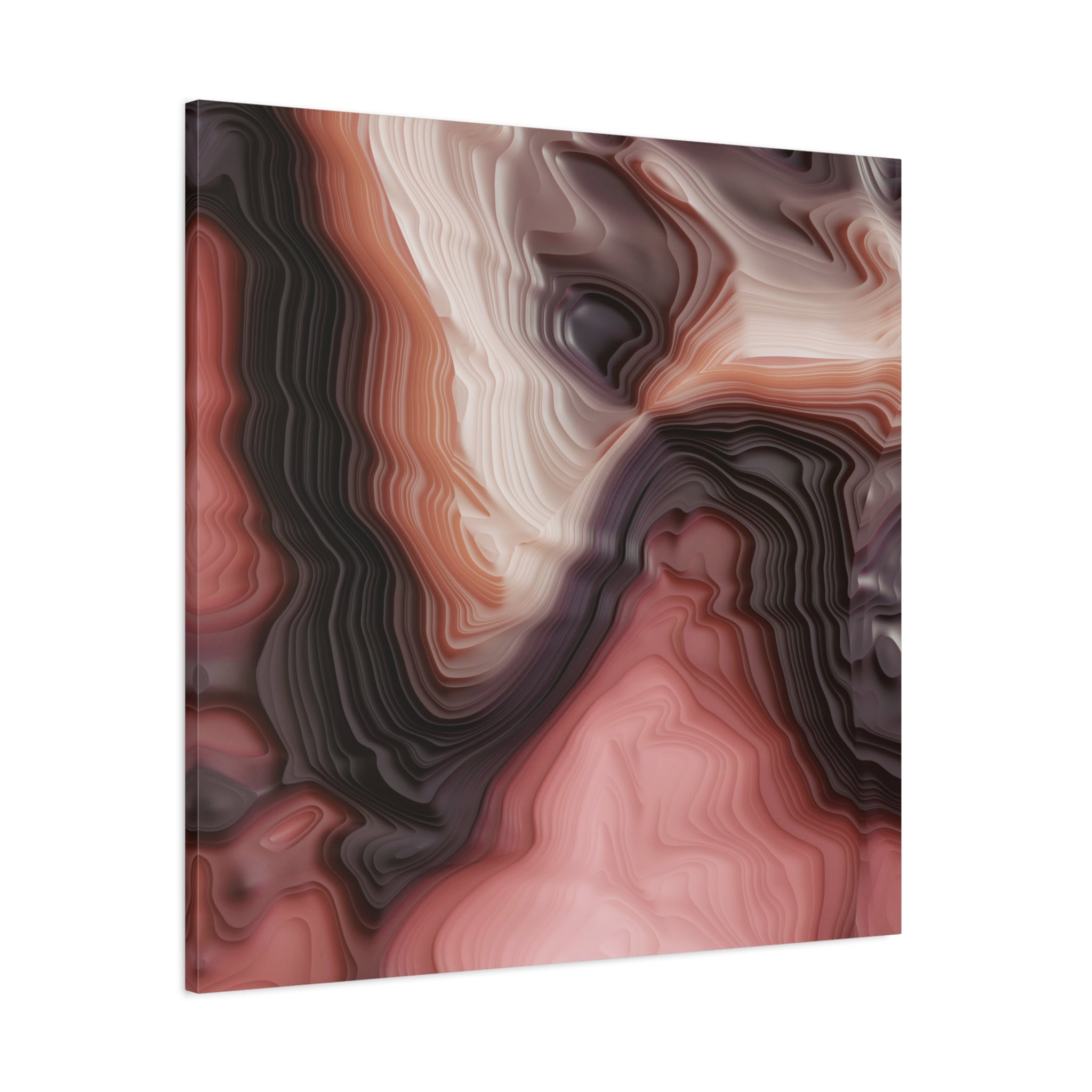 Velvet Cake Abstract Matte Canvas, Stretched, No Frame