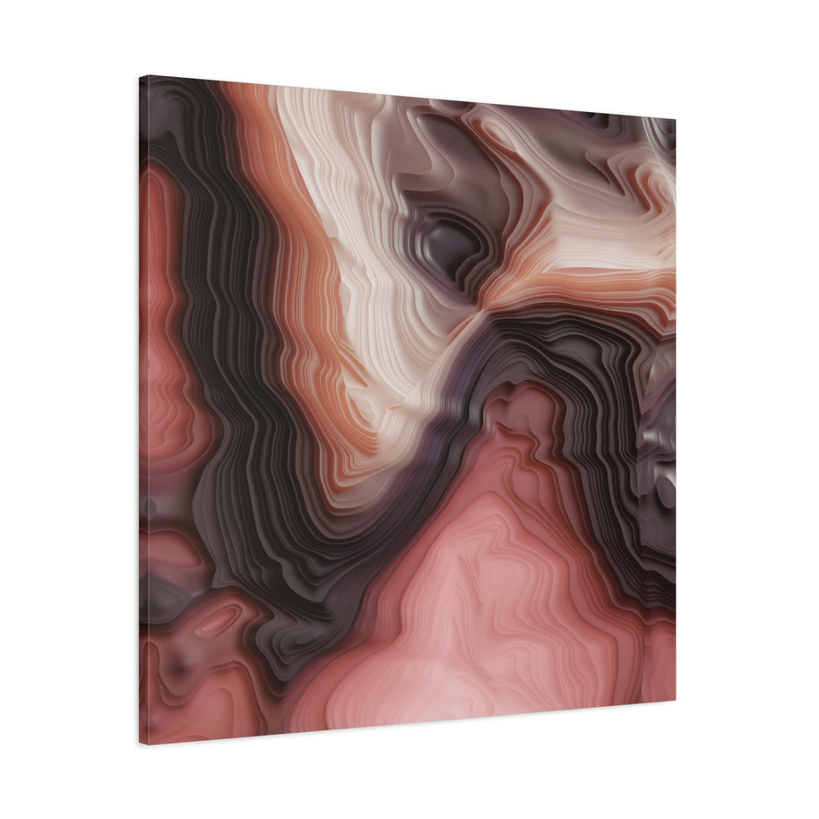 Velvet Cake Abstract Matte Canvas, Stretched, No Frame