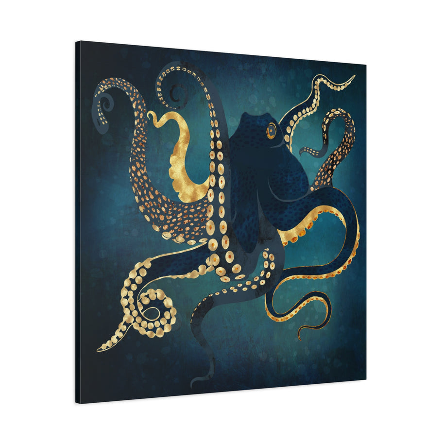 Metallic Octopus IV Matte Canvas, Stretched, No Frame