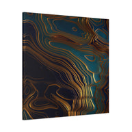 Peacock Ocean Matte Canvas, Stretched, No Frame