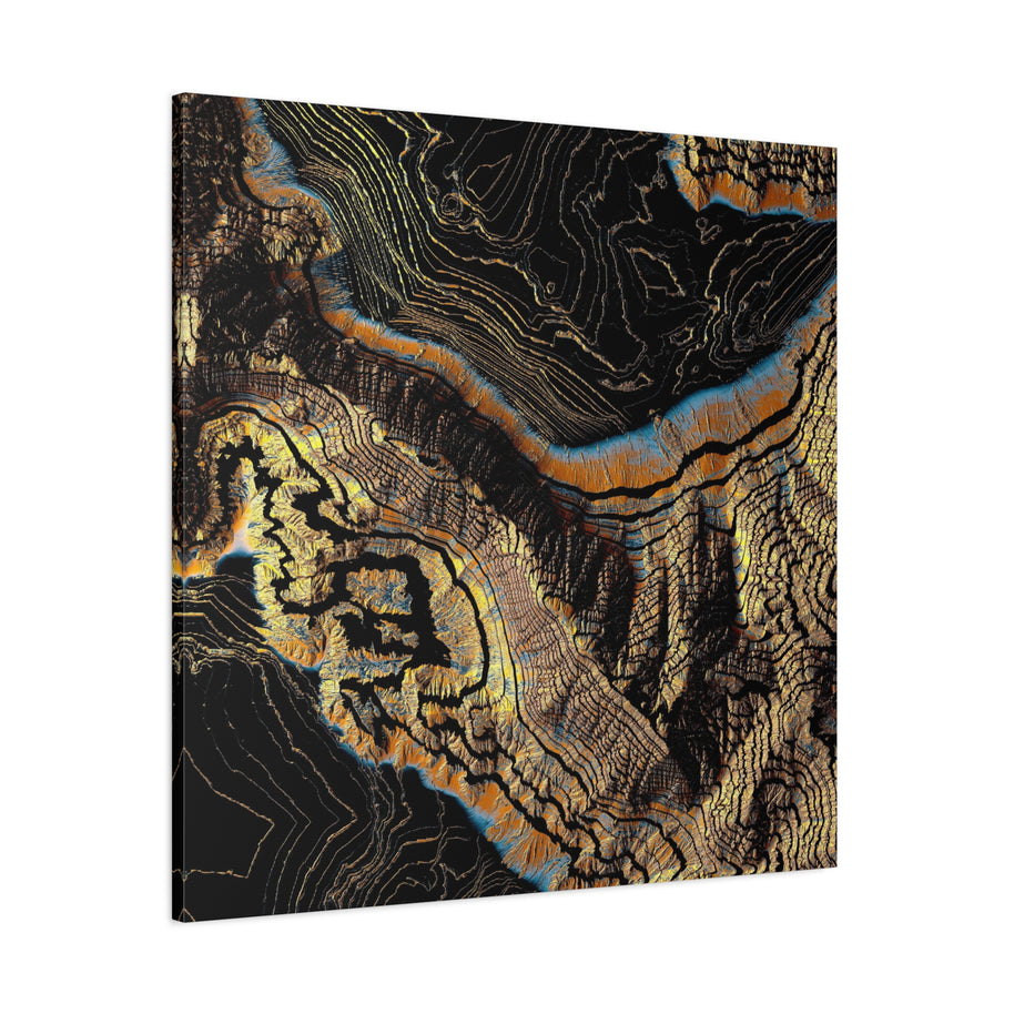 Golden Canyons Matte Canvas, Stretched, No Frame