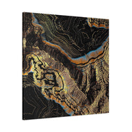 Golden Canyons Matte Canvas, Stretched, No Frame