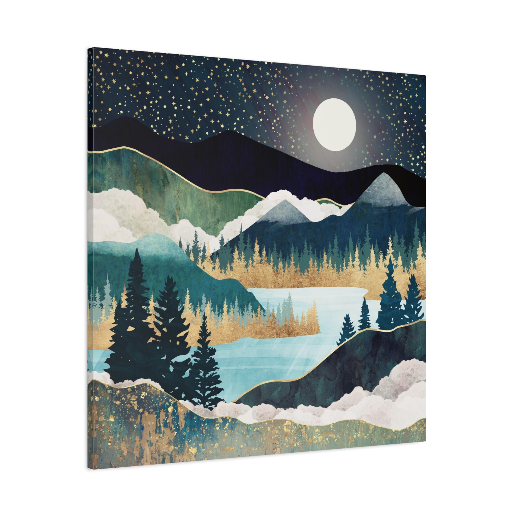 Star Lake Matte Canvas, Stretched, No Frame