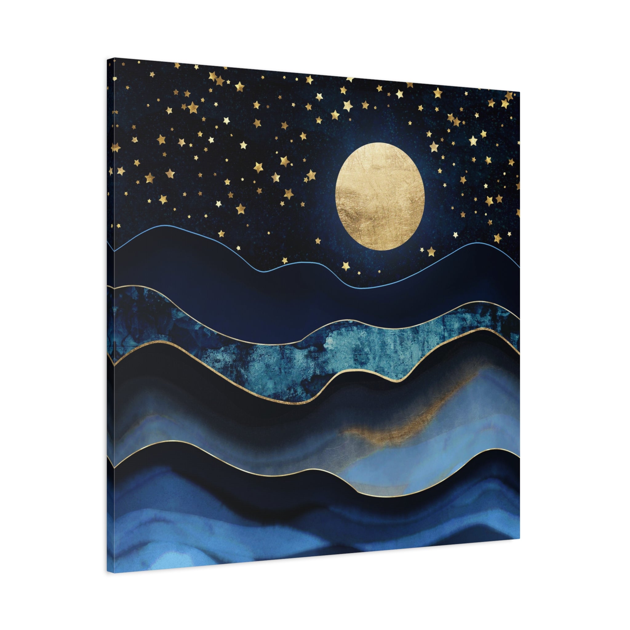 Golden Moon Matte Canvas, Stretched, No Frame