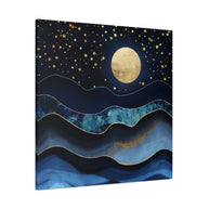Golden Moon Matte Canvas, Stretched, No Frame