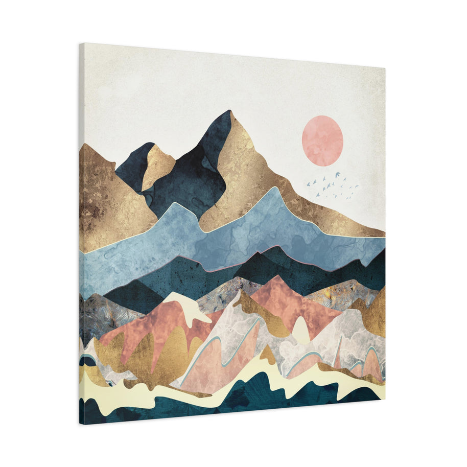 Golden Peaks Matte Canvas, Stretched, No Frame